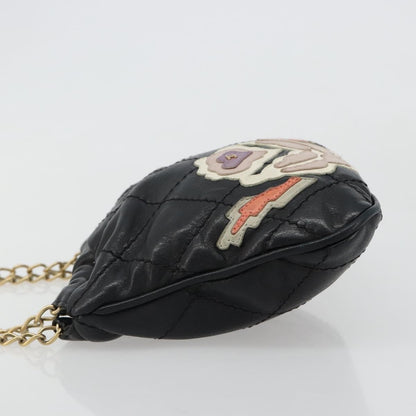 Chanel Chain Tote Leather Black Leather Shoulder Bag Bag (   )