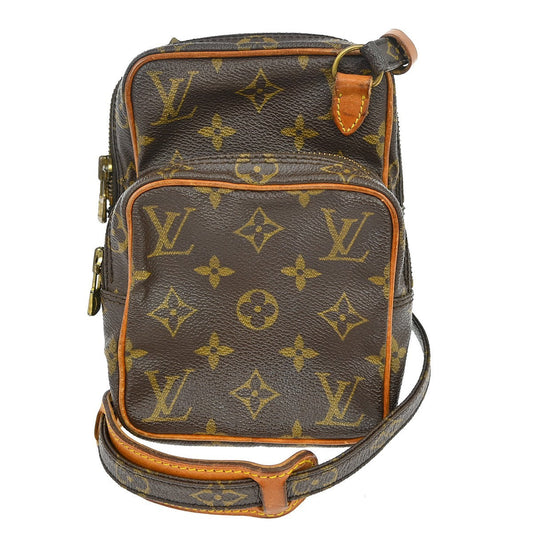Louis Vuitton Amazone Bag Monogram Canvas Brown Canvas Shoulder Bag Bag (   )