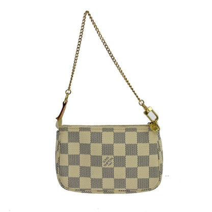 Louis Vuitton Mini Pochette Accessoires Damier Canvas White Canvas Clutche & Pouche Bag (   )