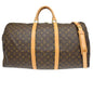Louis Vuitton Keepall Bandouliere Bag Monogram Canvas Brown Canvas Travel Bag Bag (   )