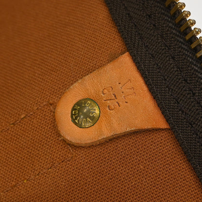 Louis Vuitton Keepall Bag Monogram Canvas Brown Canvas Travel Bag Bag (   )