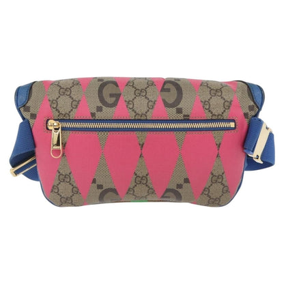 Gucci Gg Supreme Belt Bag Gg Coated Canvas And Leather Multicolour Pvc Crossbody Bag Bag (   )