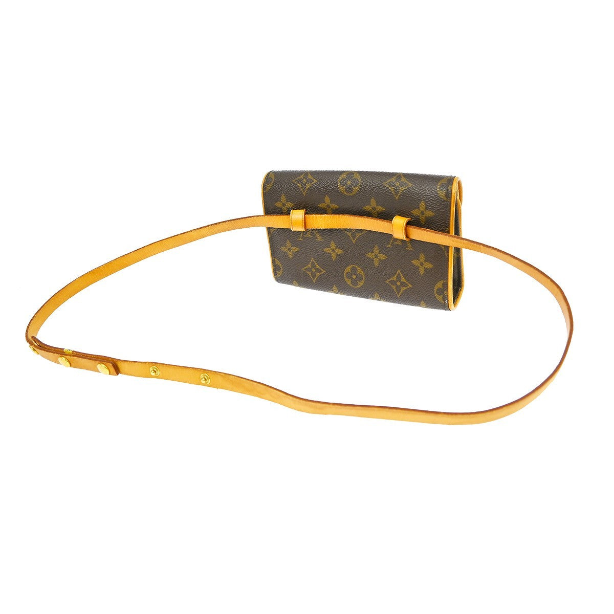 Louis Vuitton Florentine Waist Bag Monogram Canvas Brown Canvas Clutche & Pouche Bag (   )