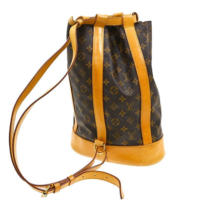 Louis Vuitton Randonnee Backpack Monogram Canvas Brown Canvas Backpack Bag (   )