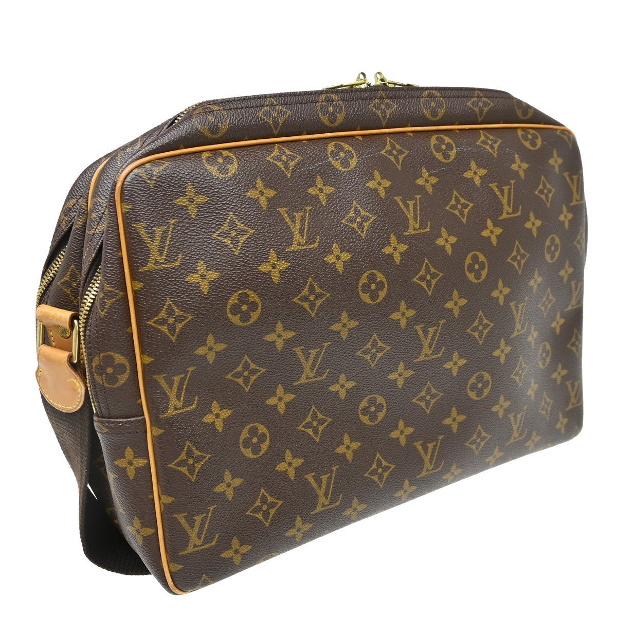 Louis Vuitton Reporter Bag Monogram Canvas Brown Canvas Shoulder Bag Bag (   )