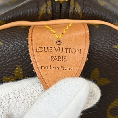 Louis Vuitton Keepall Bag Monogram Canvas Brown Canvas Travel Bag Bag (   )
