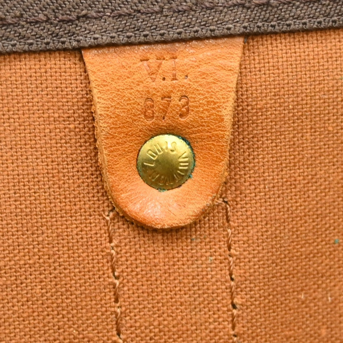 Louis Vuitton Keepall Bag Monogram Canvas Brown Canvas Travel Bag Bag (   )