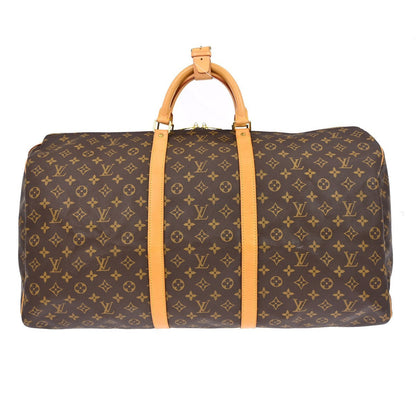 Louis Vuitton Keepall Bag Monogram Canvas Brown Canvas Travel Bag Bag (   )