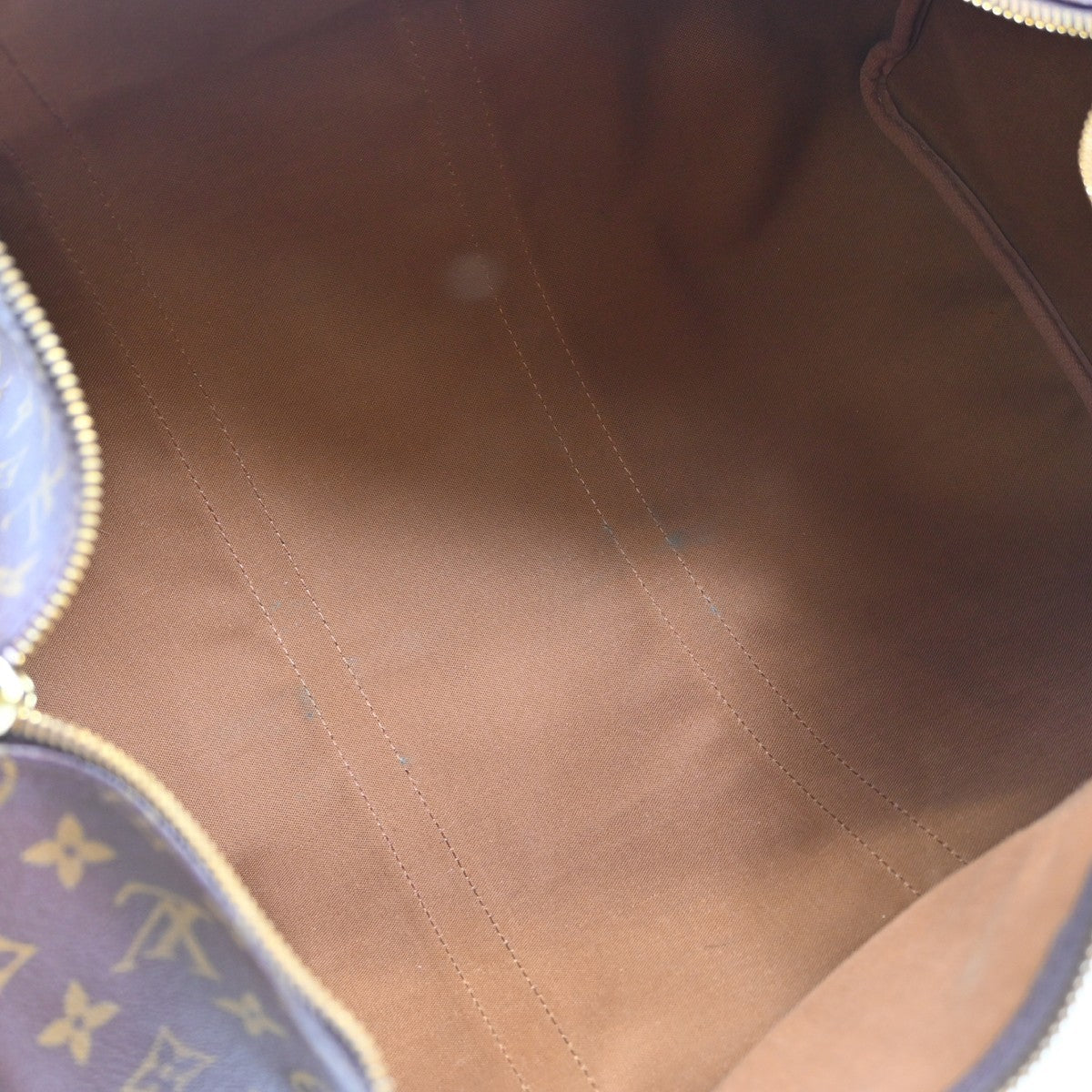 Louis Vuitton Keepall Bag Monogram Canvas Brown Canvas Travel Bag Bag (   )