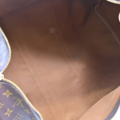 Louis Vuitton Keepall Bag Monogram Canvas Brown Canvas Travel Bag Bag (   )