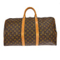 Louis Vuitton Keepall Bag Monogram Canvas Brown Canvas Travel Bag Bag (   )