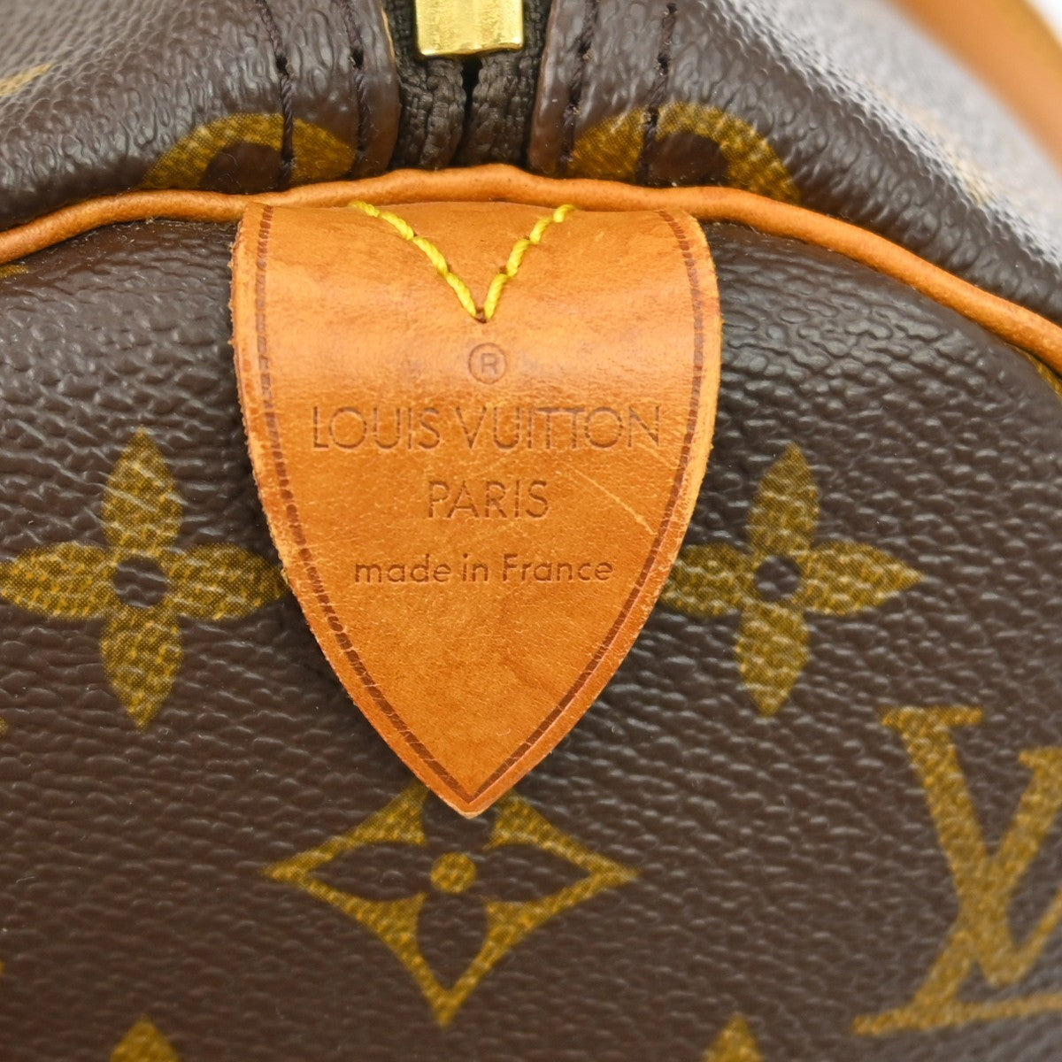 Louis Vuitton Keepall Bag Monogram Canvas Brown Canvas Travel Bag Bag (   )