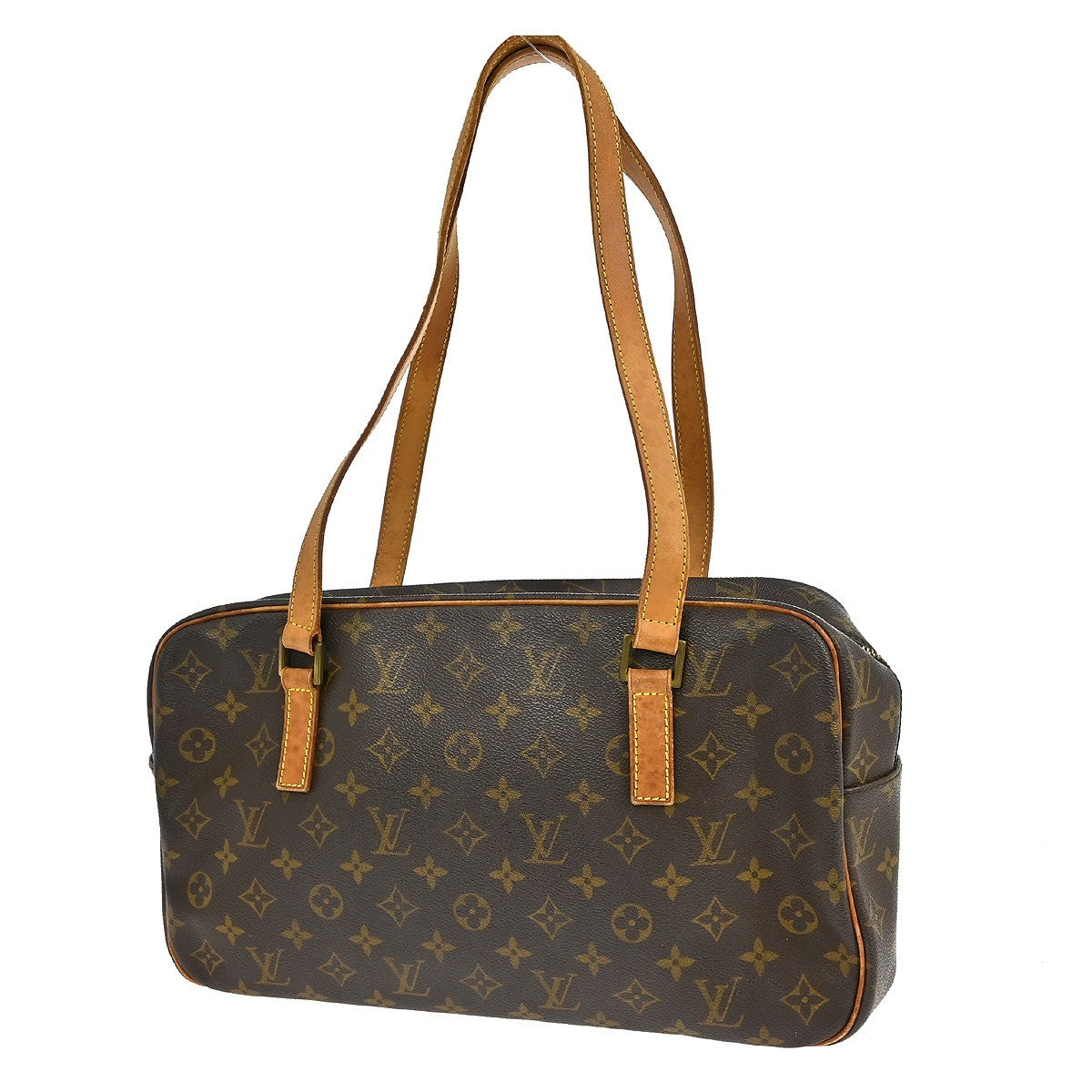 Louis Vuitton Cite Handbag Monogram Canvas Brown Canvas Shoulder Bag Bag (   )