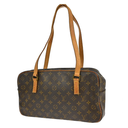 Louis Vuitton Cite Handbag Monogram Canvas Brown Canvas Shoulder Bag Bag (   )