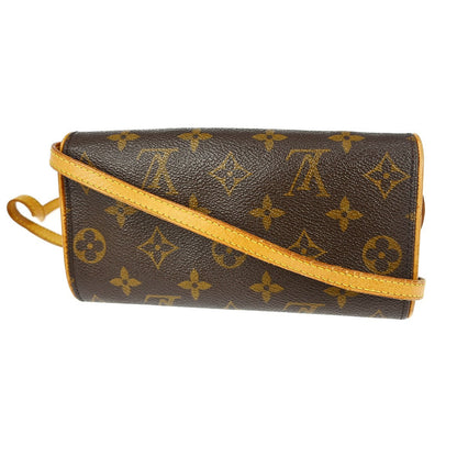 Louis Vuitton Twin Handbag Monogram Canvas Brown Canvas Clutche & Pouche Bag (   )