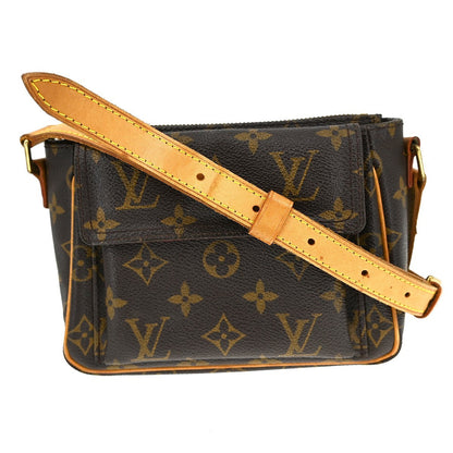 Louis Vuitton Viva Cite Handbag Monogram Canvas Brown Canvas Shoulder Bag Bag (   )