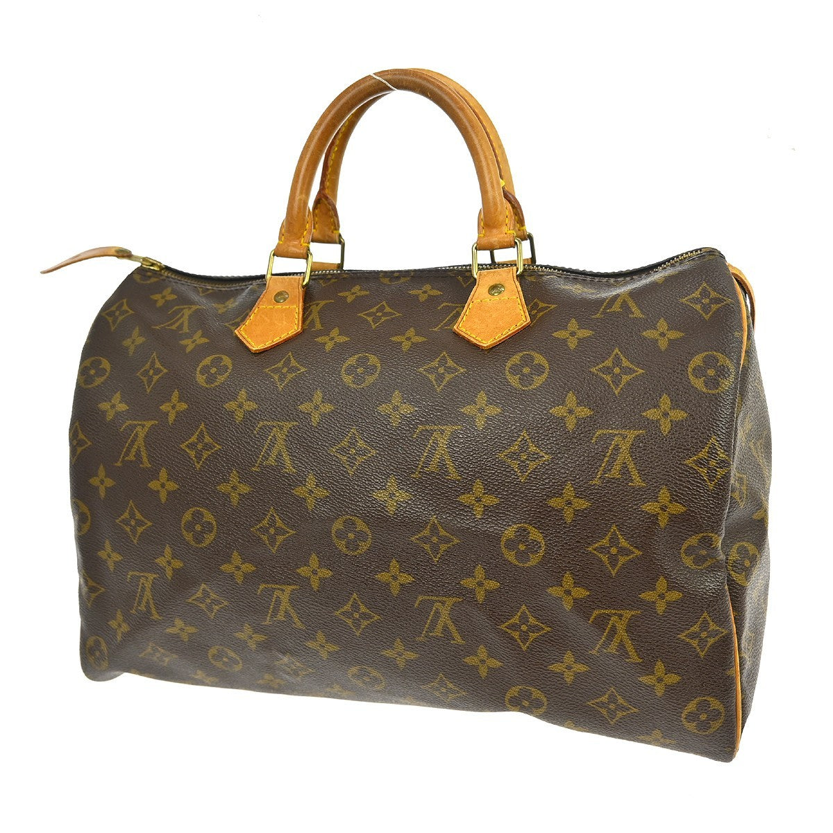 Louis Vuitton Speedy Handbag Monogram Canvas Brown Canvas Handbag (   )