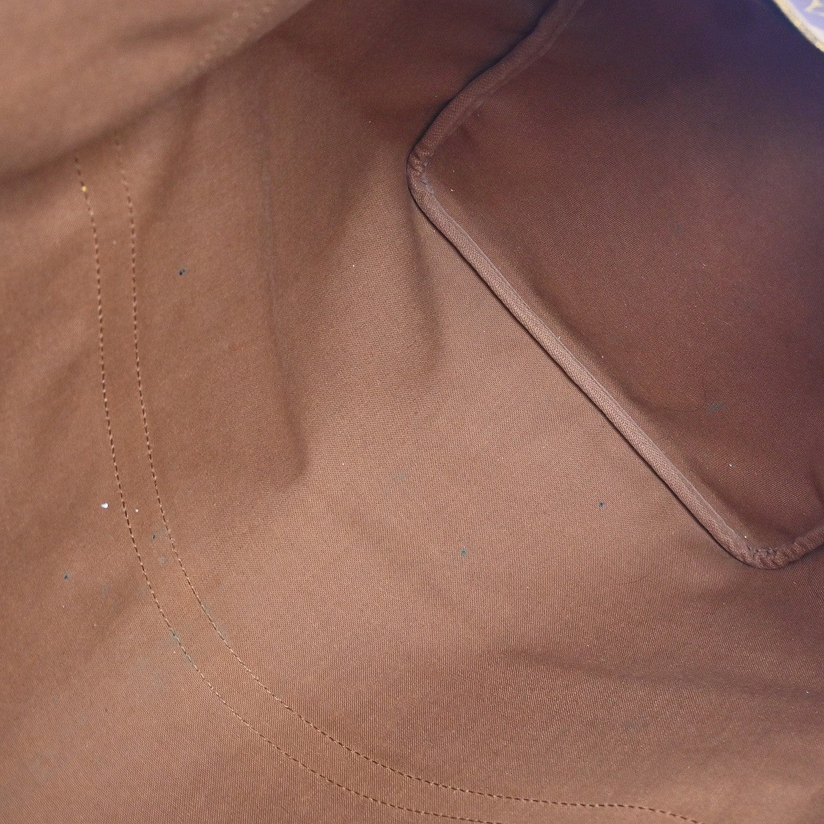 Louis Vuitton Keepall Bag Monogram Canvas Brown Canvas Travel Bag Bag (   )