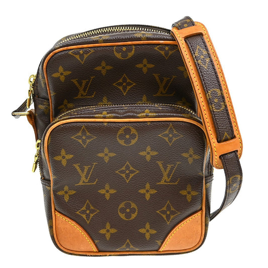 Louis Vuitton Amazone Bag Monogram Canvas Brown Canvas Shoulder Bag Bag (   )