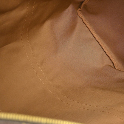 Louis Vuitton Keepall Bag Monogram Canvas Brown Canvas Travel Bag Bag (   )
