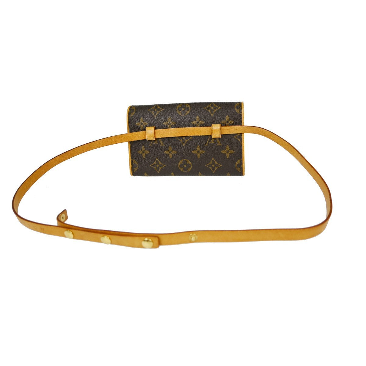 Louis Vuitton Florentine Waist Bag Monogram Canvas Brown Canvas Clutche & Pouche Bag (   )