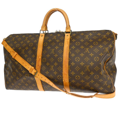 Louis Vuitton Keepall Bandouliere Bag Monogram Canvas Brown Canvas Travel Bag Bag (   )