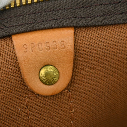 Louis Vuitton Keepall Bag Monogram Canvas Brown Canvas Travel Bag Bag (   )