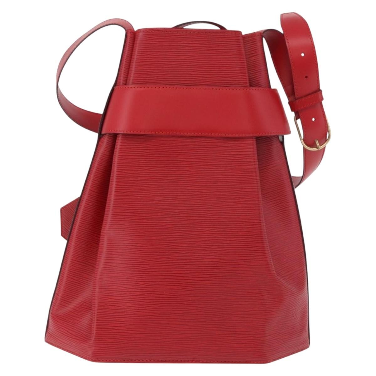 Louis Vuitton Vintage Sac D'epaule Handbag Epi Leather Red Leather Shoulder Bag Bag (   )