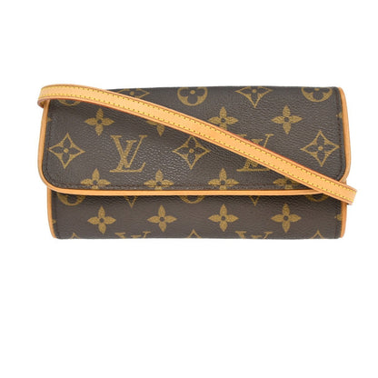 Louis Vuitton Twin Handbag Monogram Canvas Brown Canvas Clutche & Pouche Bag (   )
