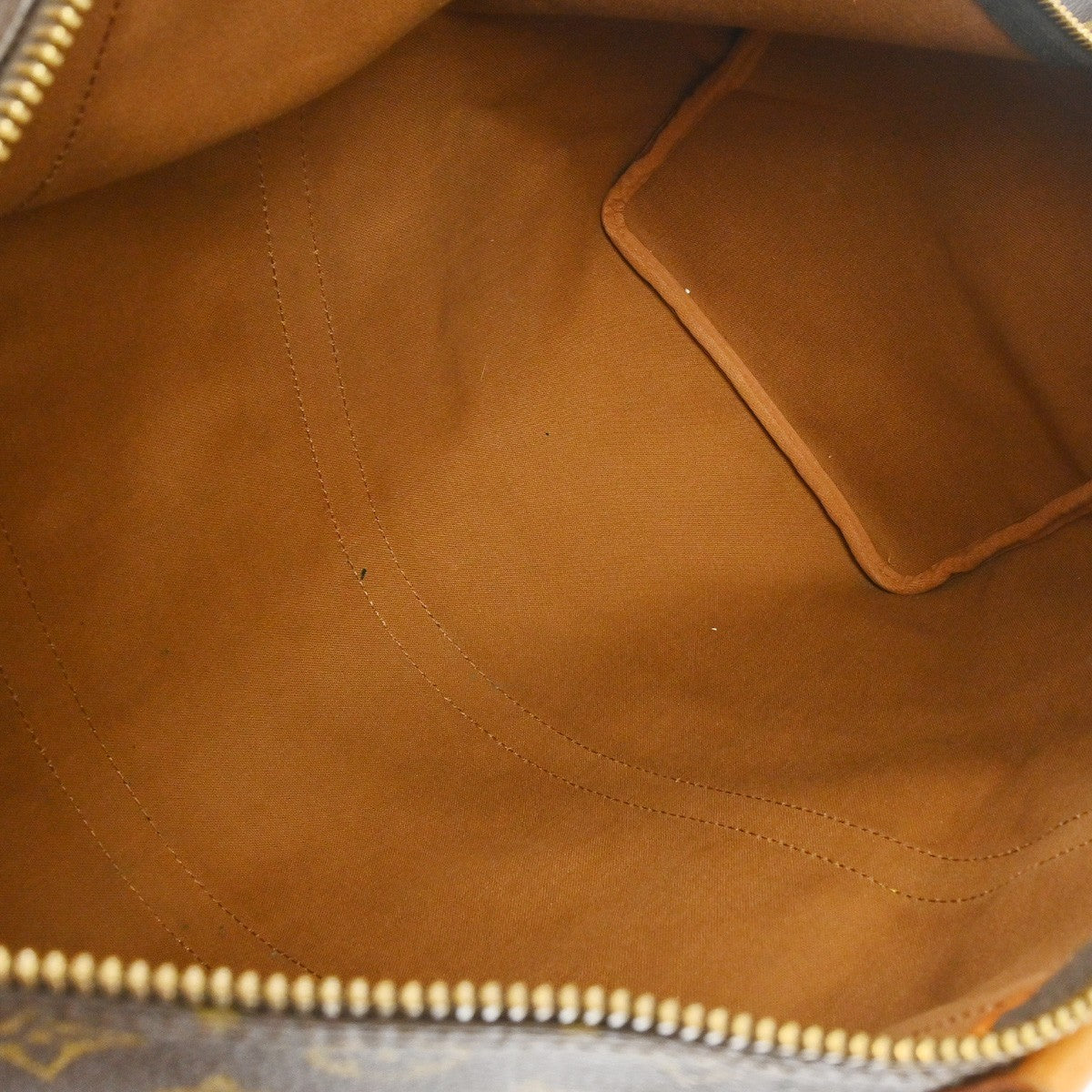Louis Vuitton Keepall Bag Monogram Canvas Brown Canvas Travel Bag Bag (   )