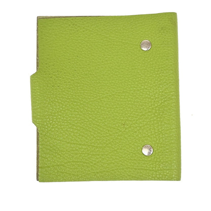 Hermes Ulysse Agenda Cover Leather Green Leather Wallets Accessory (   )