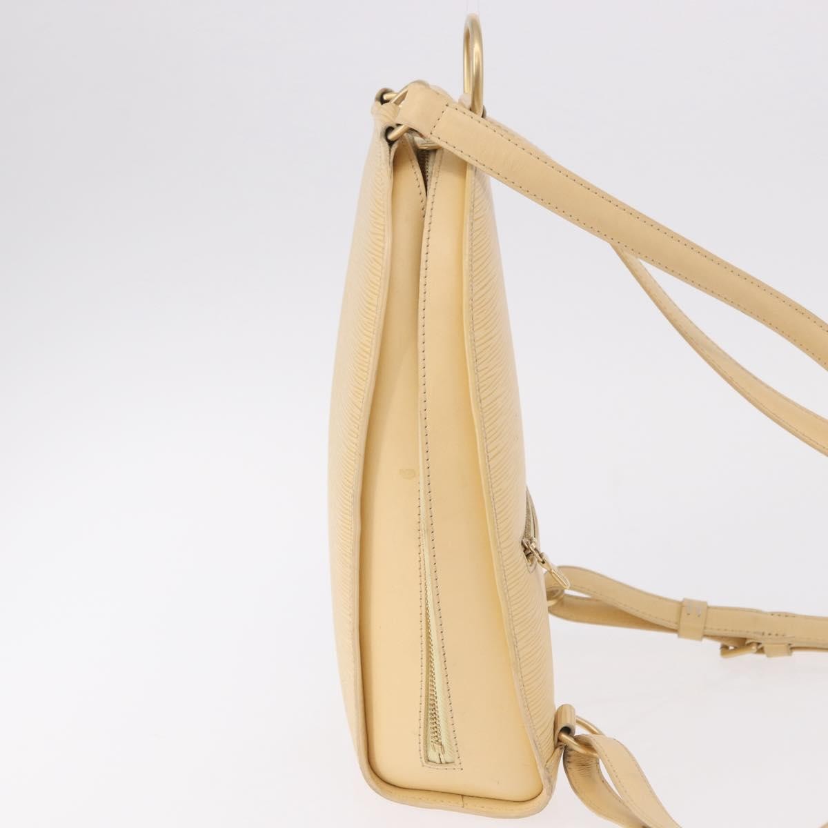 Louis Vuitton Mabillon Backpack Epi Leather Beige Leather Backpack Bag (   )