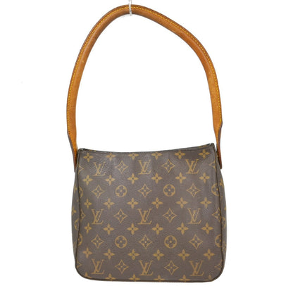 Louis Vuitton Monogram Looping Handbag Monogram Canvas Brown Canvas Shoulder Bag Bag (   )
