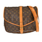 Louis Vuitton Saumur Handbag Monogram Canvas Brown Canvas Shoulder Bag Bag (   )