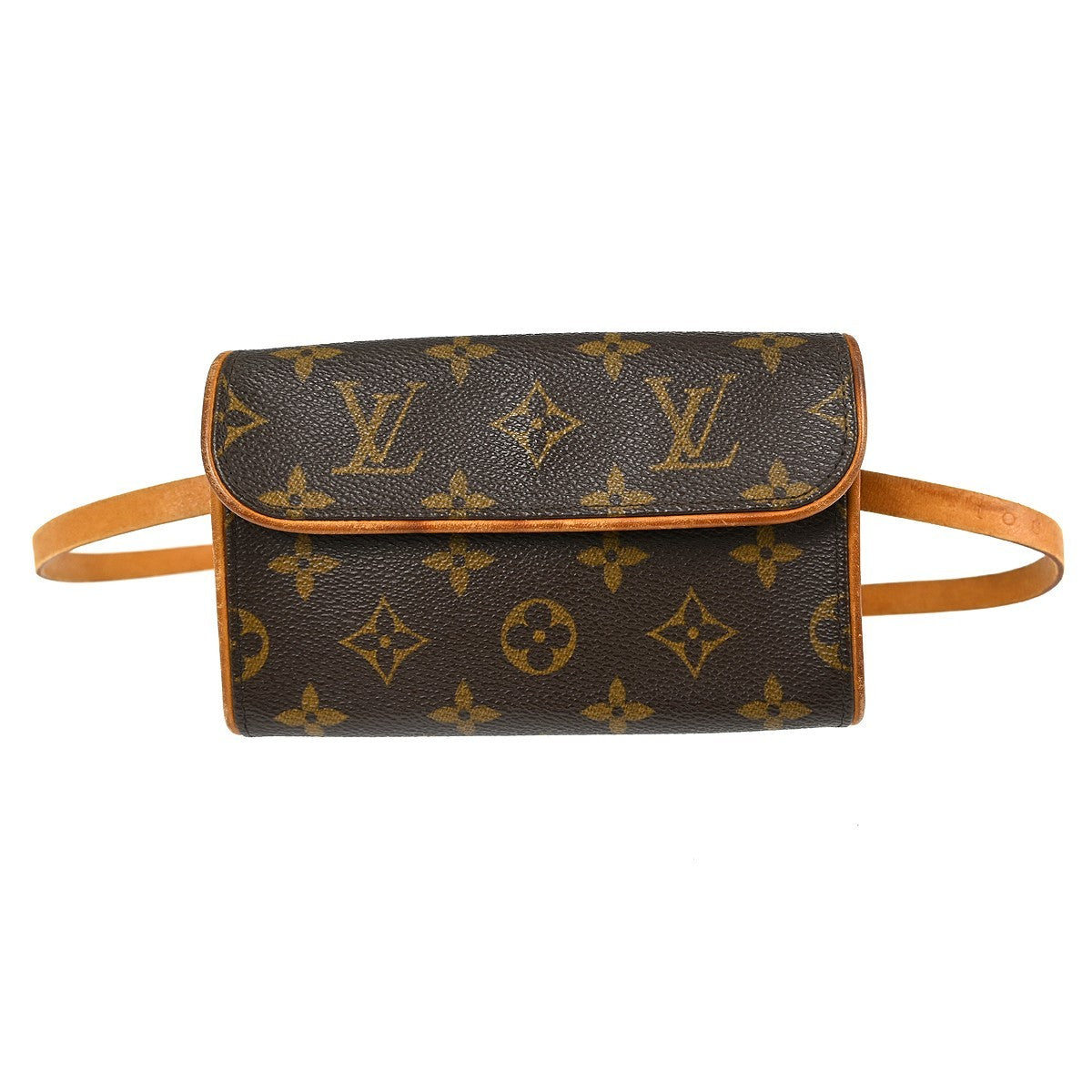Louis Vuitton Florentine Waist Bag Monogram Canvas Brown Canvas Clutche & Pouche Bag (   )