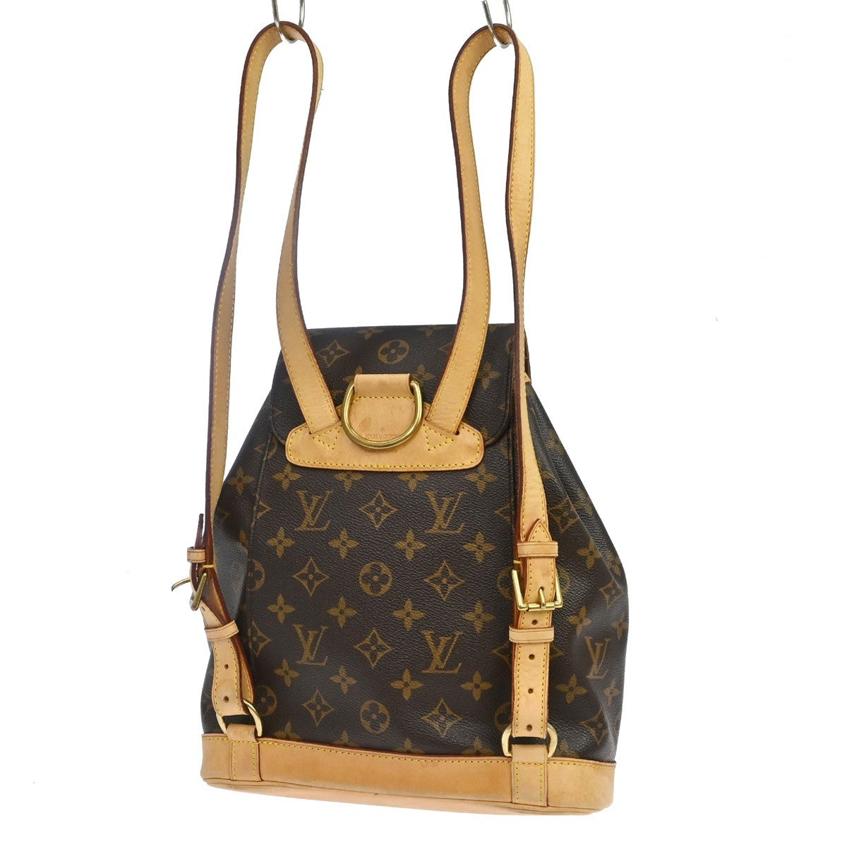 Louis Vuitton Vintage Montsouris Backpack Monogram Canvas Brown Canvas Backpack Bag (   )