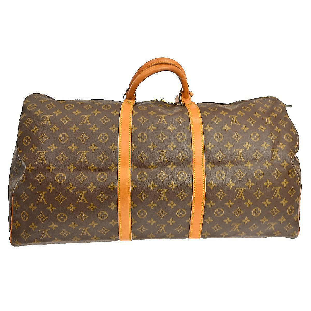 Louis Vuitton Keepall Bandouliere Bag Monogram Canvas Brown Canvas Travel Bag Bag (   )