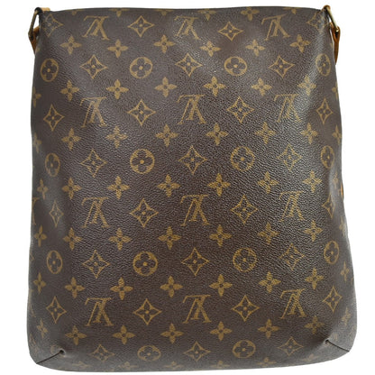Louis Vuitton Musette Handbag Monogram Canvas Brown Canvas Shoulder Bag Bag (   )