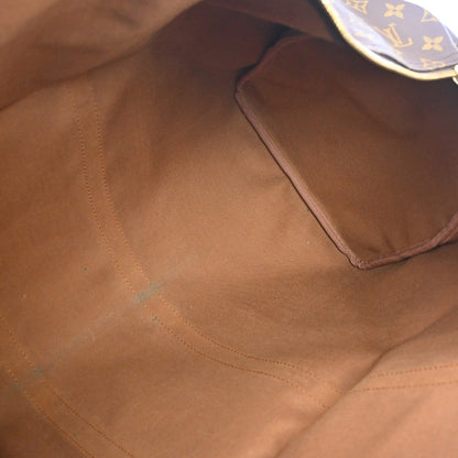 Louis Vuitton Keepall Bag Monogram Canvas Brown Canvas Travel Bag Bag (   )
