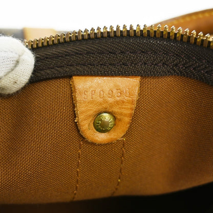 Louis Vuitton Keepall Bag Monogram Canvas Brown Canvas Travel Bag Bag (   )