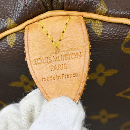 Louis Vuitton Keepall Bag Monogram Canvas Brown Canvas Travel Bag Bag (   )