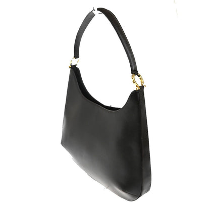 Salvatore Ferragamo Gancini Shoulder Bag Leather Brown Leather Shoulder Bag Bag (   )