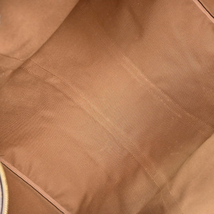 Louis Vuitton Keepall Bag Monogram Canvas Brown Canvas Travel Bag Bag (   )