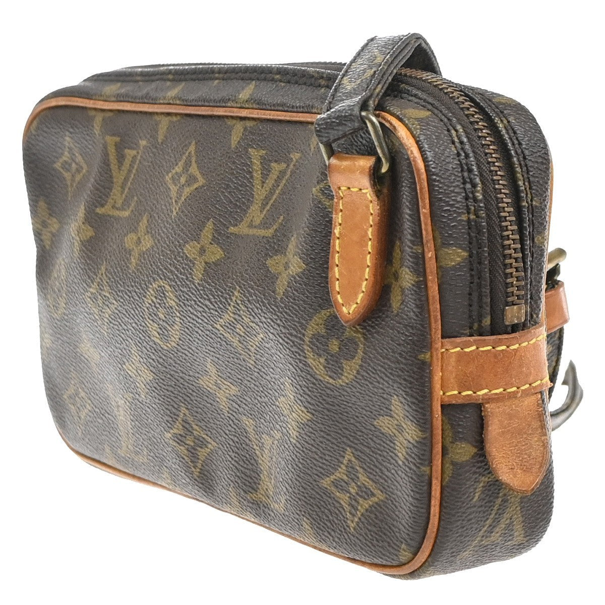 Louis Vuitton Pochette Marly Bandouliere Bag Monogram Canvas Brown Canvas Shoulder Bag Bag (   )