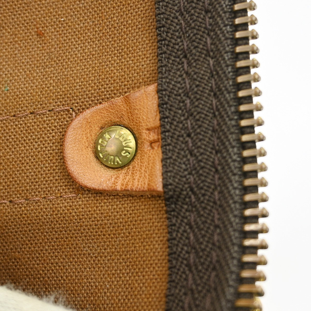 Louis Vuitton Keepall Bag Monogram Canvas Brown Canvas Travel Bag Bag (   )