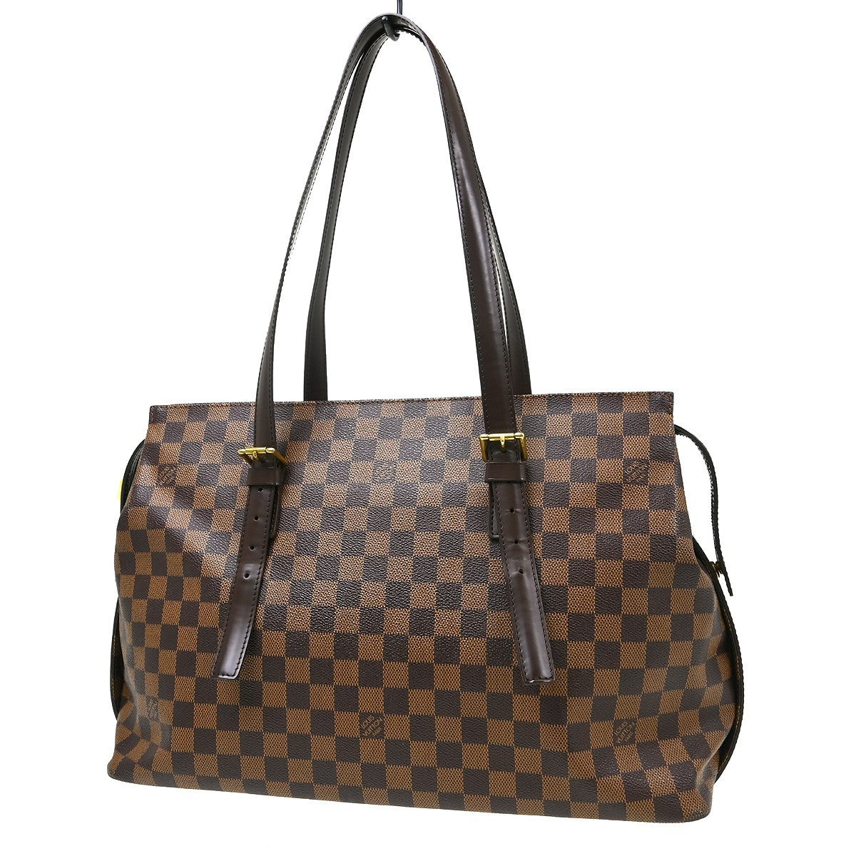 Louis Vuitton Chelsea Handbag Damier Brown Canvas Shoulder Bag Bag (   )