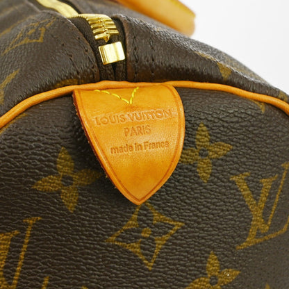 Louis Vuitton Keepall Bag Monogram Canvas Brown Canvas Travel Bag Bag (   )