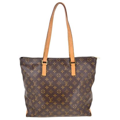 Louis Vuitton Cabas Mezzo Monogram Canvas Brown Canvas Tote Bag Bag (   )