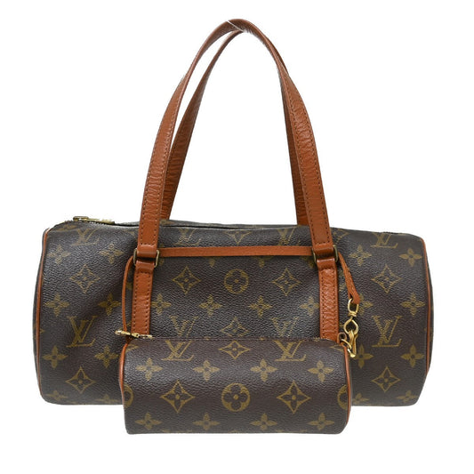 Louis Vuitton Papillon Handbag Monogram Canvas Brown Canvas Handbag (   )