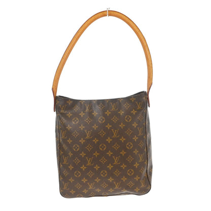 Louis Vuitton Monogram Looping Handbag Monogram Canvas Brown Canvas Shoulder Bag Bag (   )
